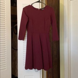 Burgundy Cocktail Dress 🌹